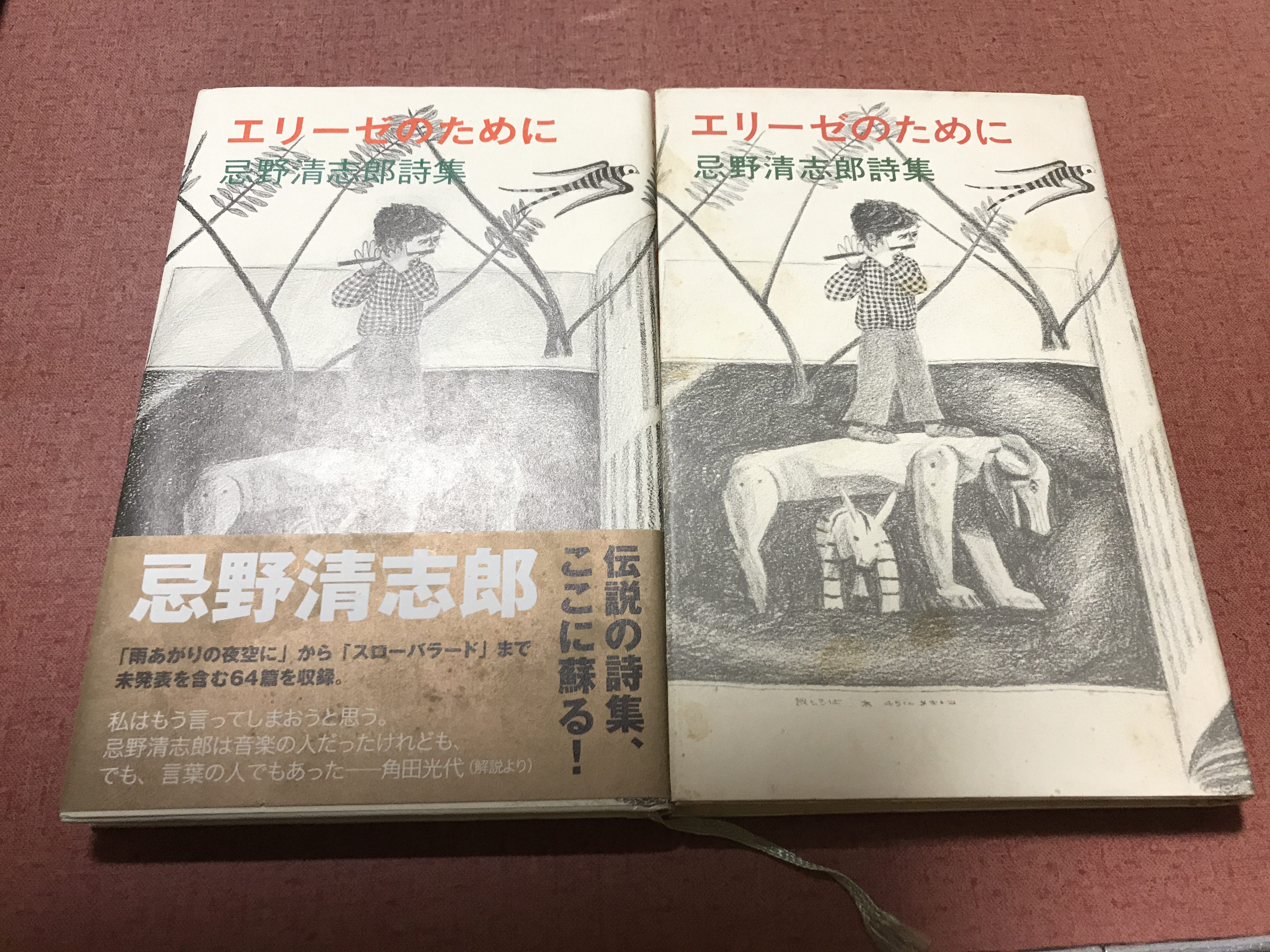 エリーゼのために　忌野清志郎詩集　ファンあるある２冊ある。